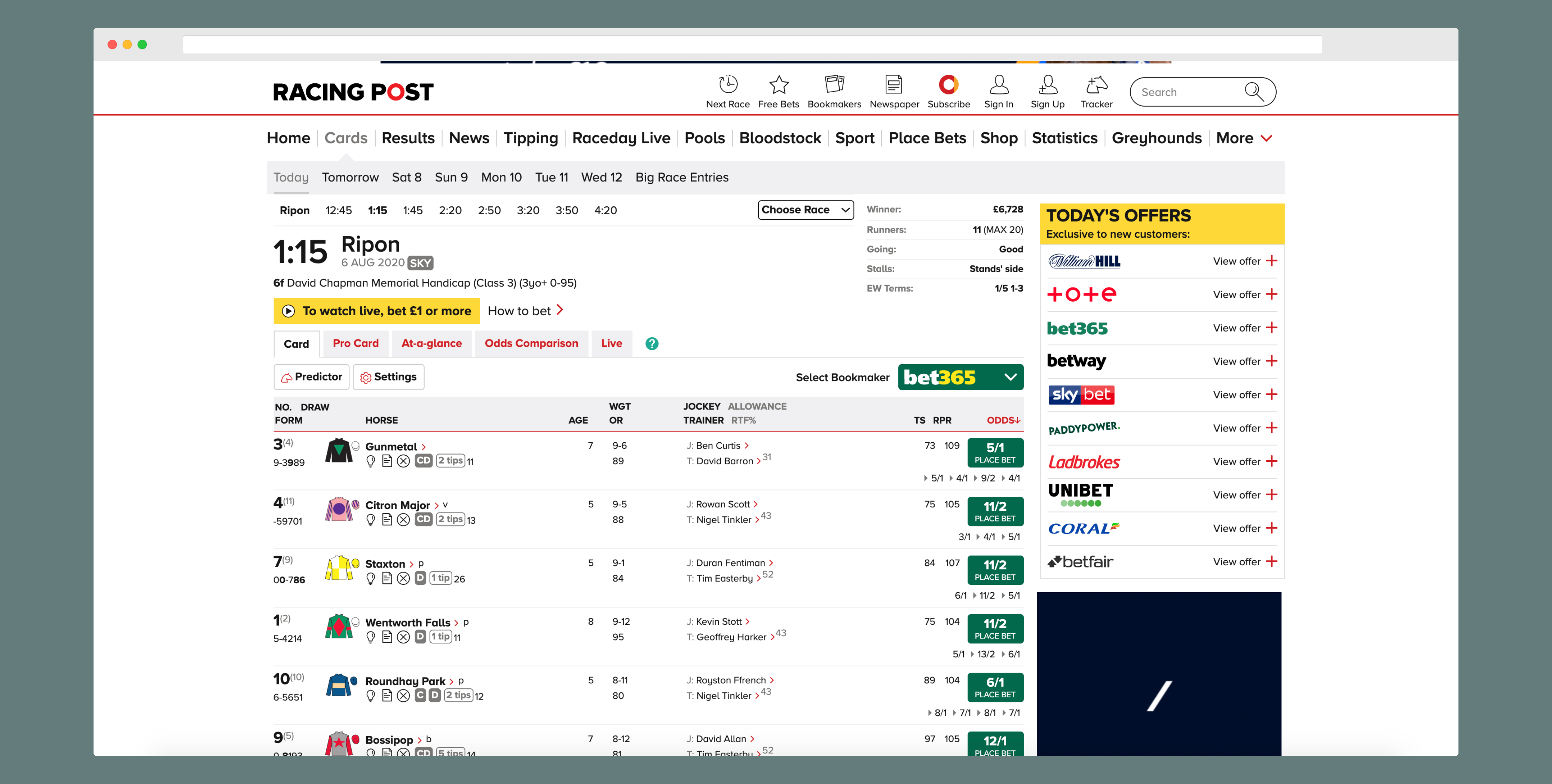 How To Read A Race Card - Bet Chat